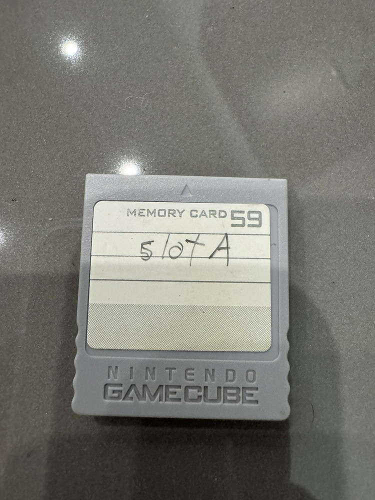Nintendo Memory Card for GameCube Grey DOL-008 Good Condition A