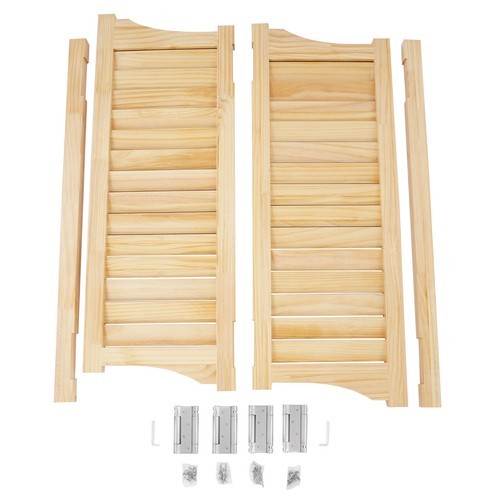 Cafe Swinging Door Solid Wood Saloon Doors with Hinges Porch Entrance Partition