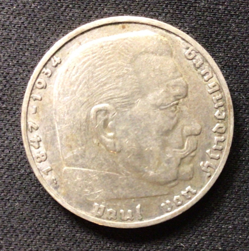 1937 G German Silver! 2 Marks! ENN Coins