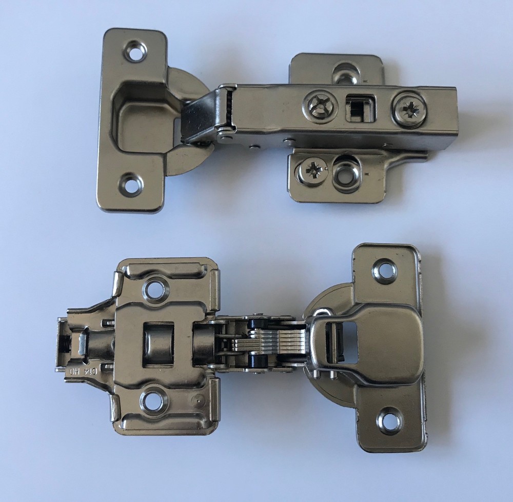 Full Overlay Clip-on Soft Close Concealed Frameless Cabinet Hinges 3D Adjustment