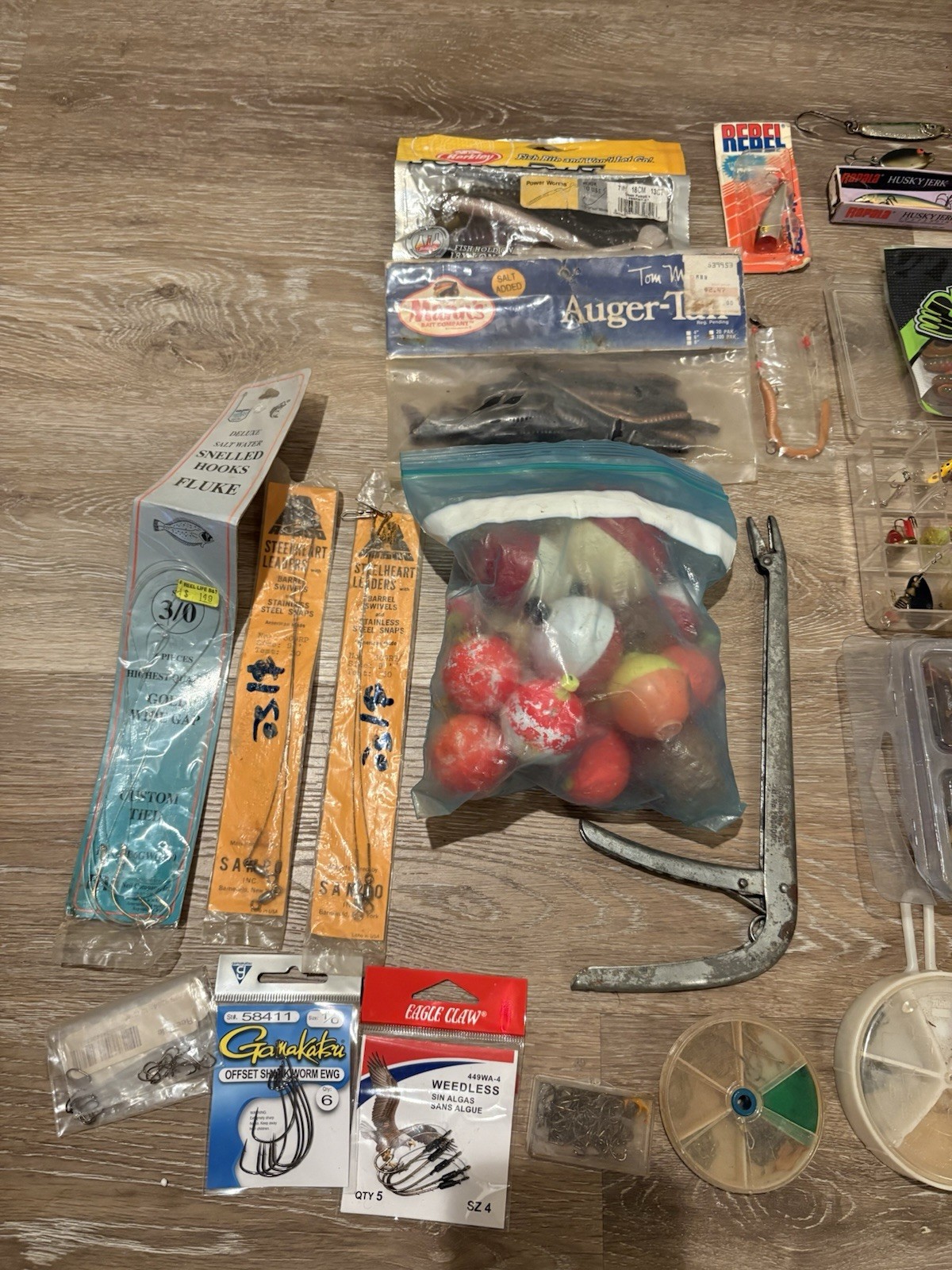 Fishing Bundle: Lures, Sinkers, Hooks, Bobbers, Tackle Box & Misc - Fast Ship!