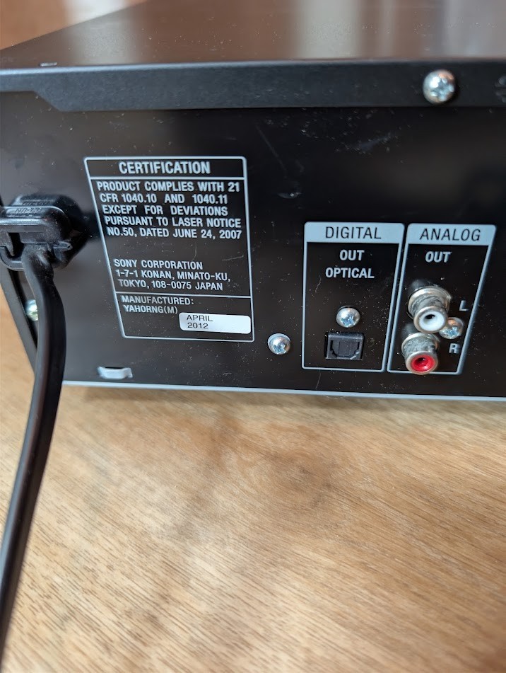 Sony CDP-CE500 5-Disc CD Changer Player USB - No Remote - Tested