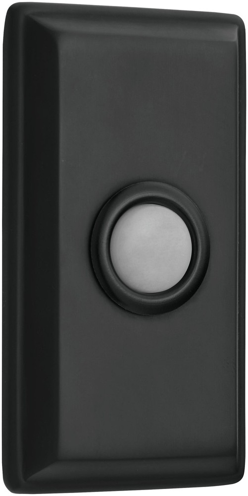 Baldwin 4860 3" x 1-1/2" Illuminated Rectangular Door Bell - Bronze