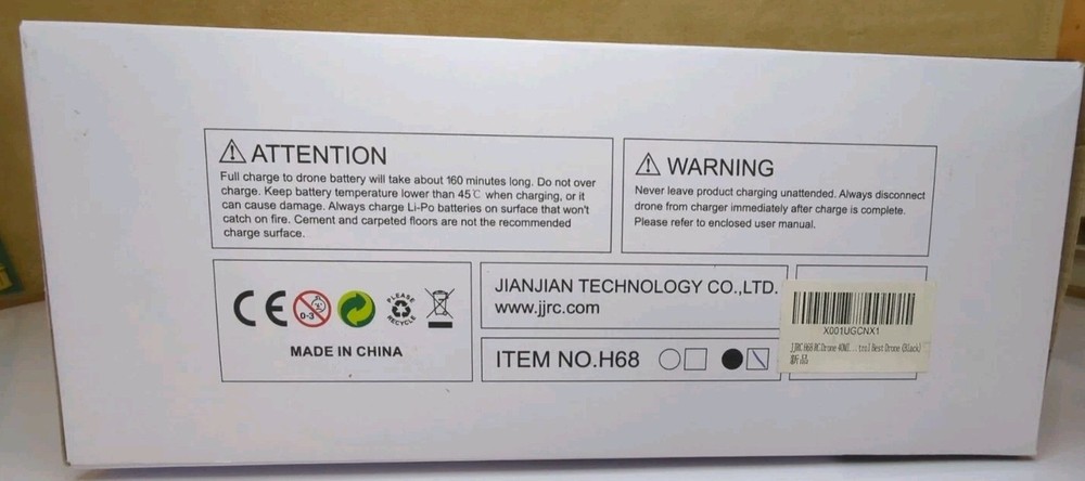 NEW JJRC H68 BELLWETHER Aerial Drone Black