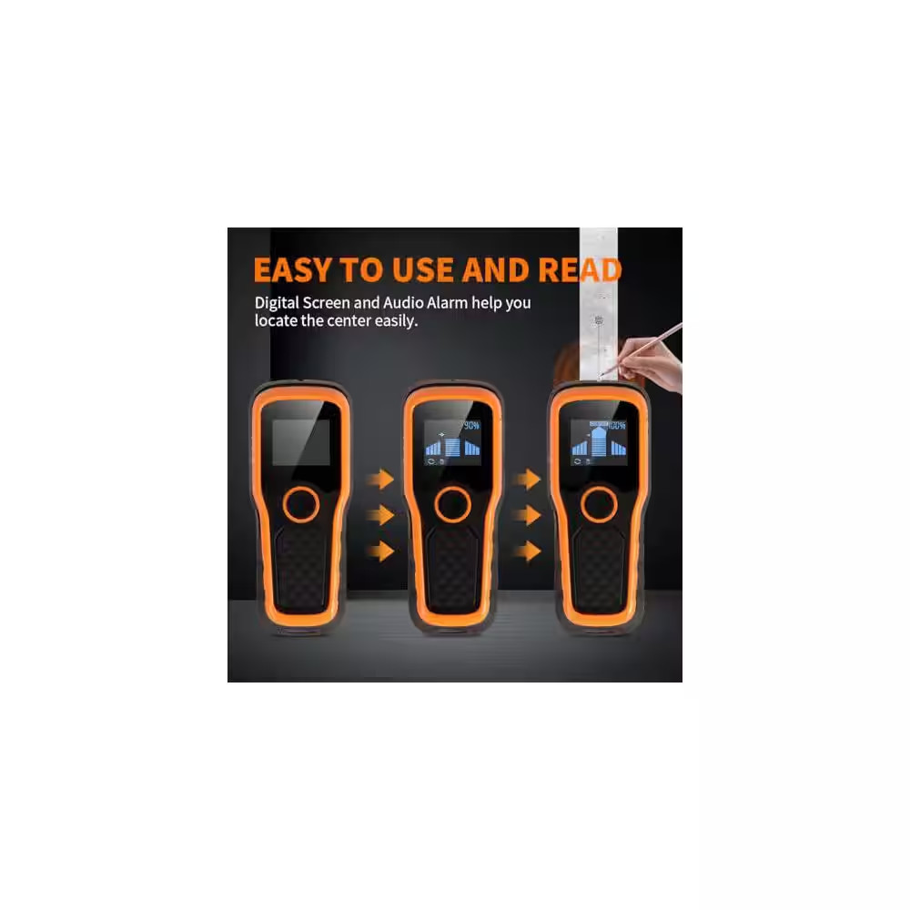 5 in 1 Multifunction Stud Finder Wall Scanner with Upgraded Smart Sensor HD LCD