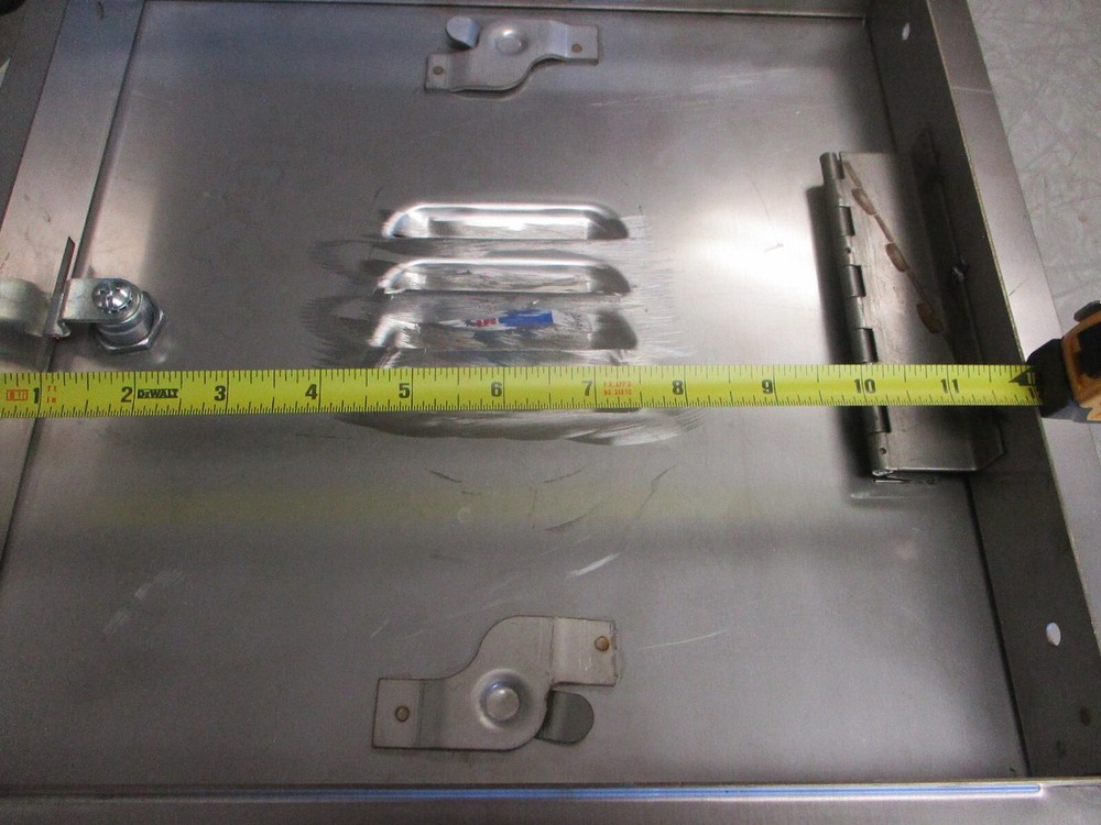 (3) WB DOORS GP-LV-103 12" x 12" Access Door Panel Stainless *Missing Key* USED
