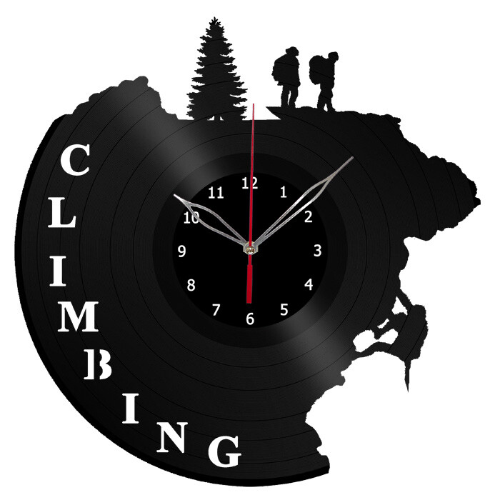 Vinyl Clock Climbing Wall Clock Unique Art Vinyl Record Wall Clock 220
