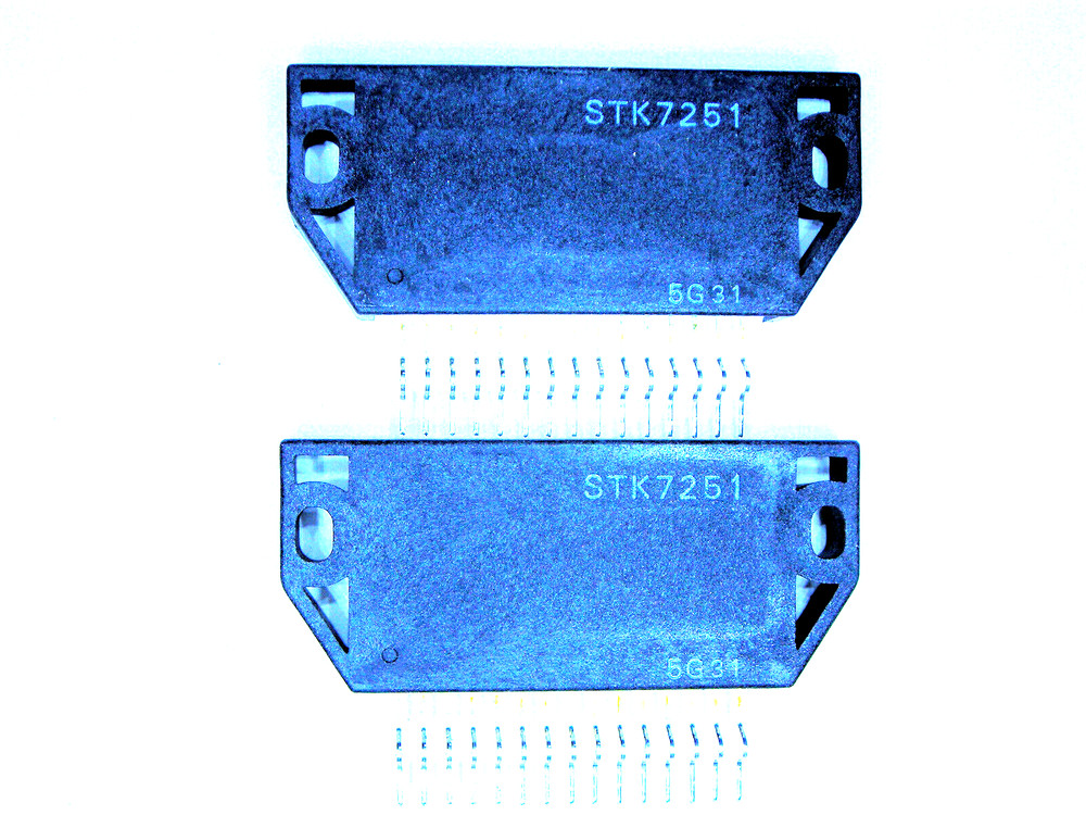 STK7251  "Original" Sanyo  15P SIP IC  2  pcs