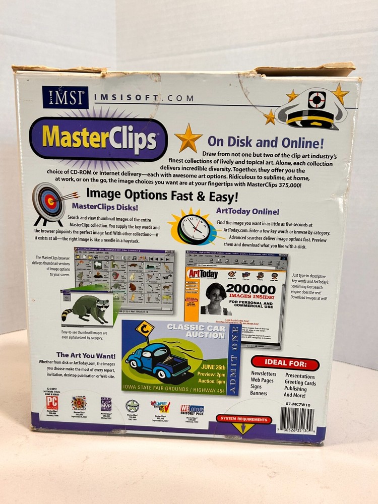 IMSI Masterclips 375,000 Software W/ Image Catalogue & Instructions