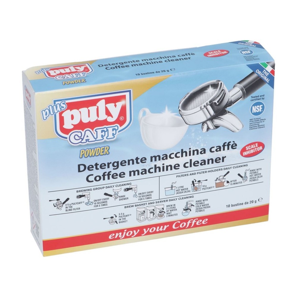 PULY CAFF PLUS ESPRESSO MACHINE CLEANER BOX OF 10 PACKETS