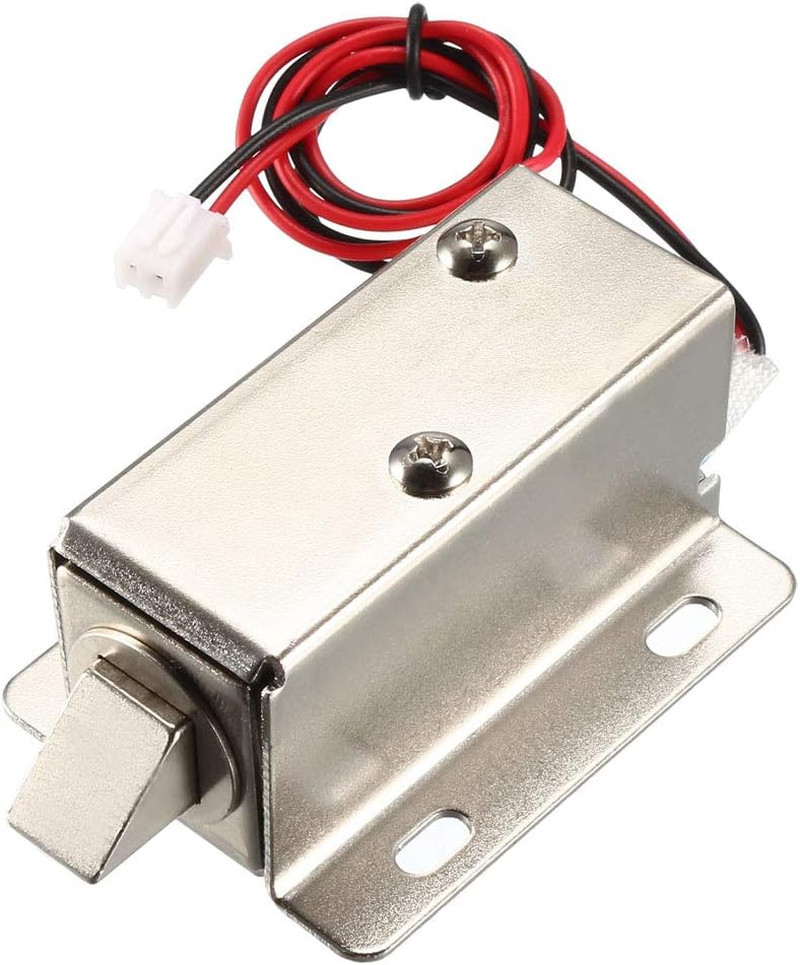 DC 12V 0.6A 11.4mm Electromagnetic Solenoid Lock Assembly for Electirc Lock Cabi