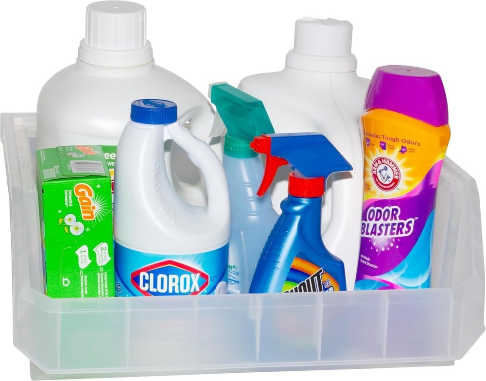 ReadySpace Extra Large Plastic Storage Bins, Stackable Organizer Containers f...