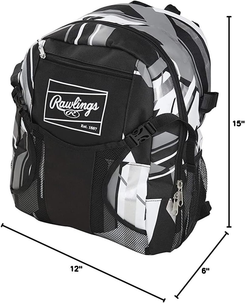 Multi-Functional REMIX Backpack for T-Ball Players | Black Equipment Bag