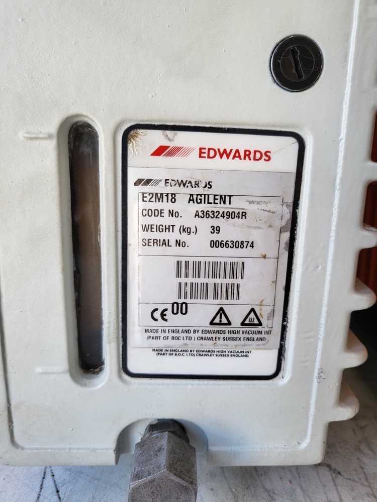 Edwards E2M18 Dual Stage Rotary Vane Mechanical Vacuum Pump- Used/ Functioning