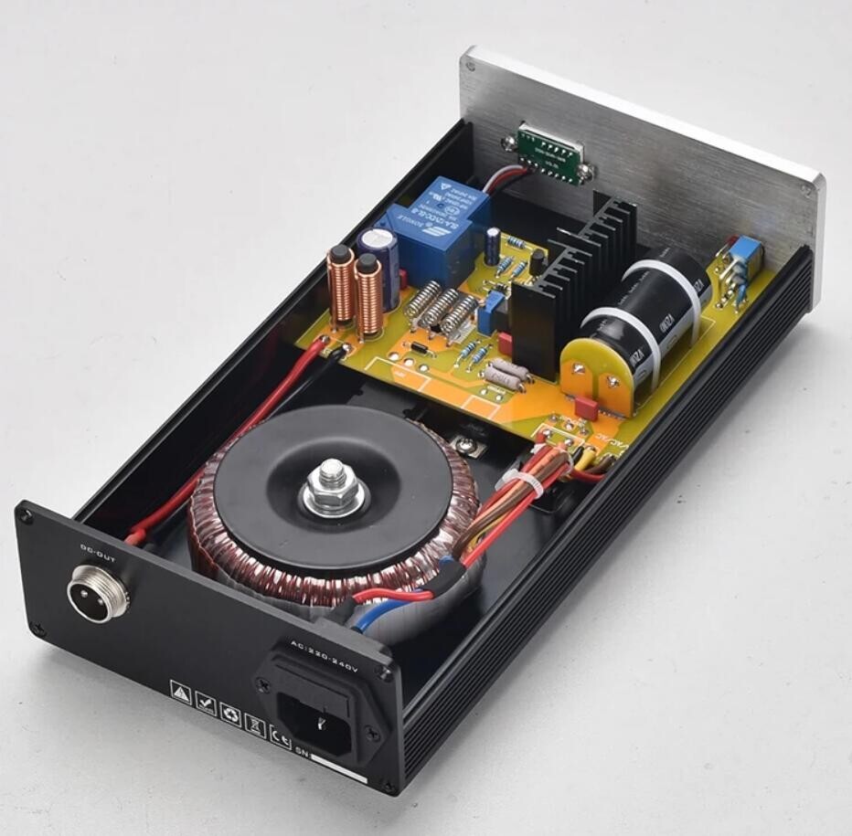 80VA Low Noise Linear Power Supply DC12V 5A 80W with display and DC protect