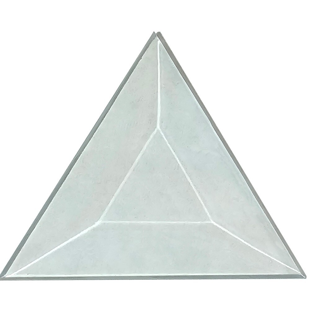 6" Clear Triangle Glass Bevel 10Pack