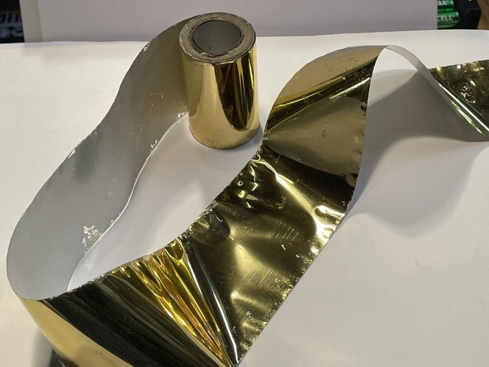 1 Vintage Rolled Gold Foil Stamping Machine Roll