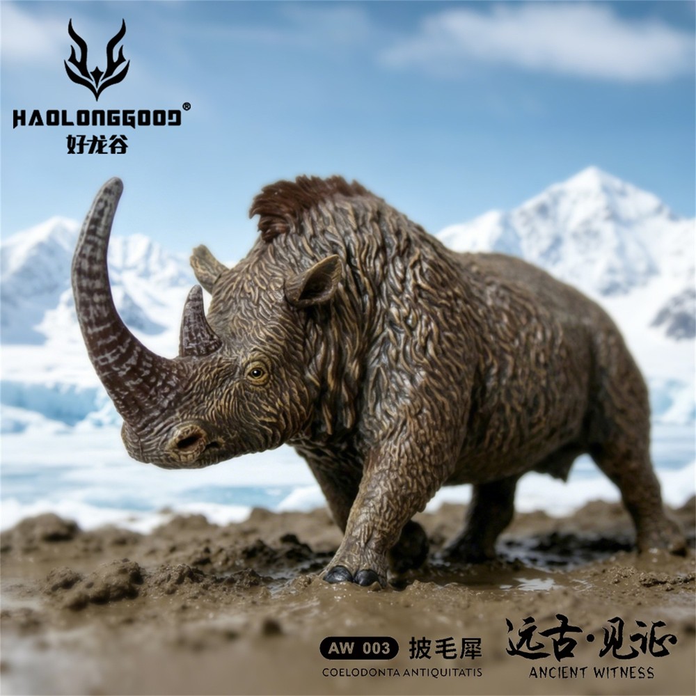 HAOLONGGOOD 1/35 Woolly Rhinoceros Figure Coelodonta Antiquitatis Model GiftToys