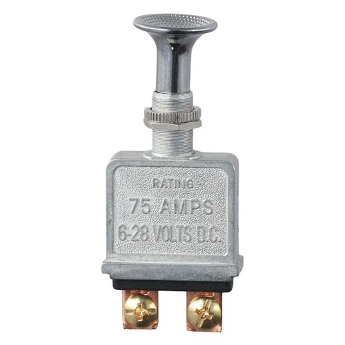 2 Pcs 2 Terminals Heavy Duty Push-Pull Switch,Heavy Duty Push-Pull-On-Off