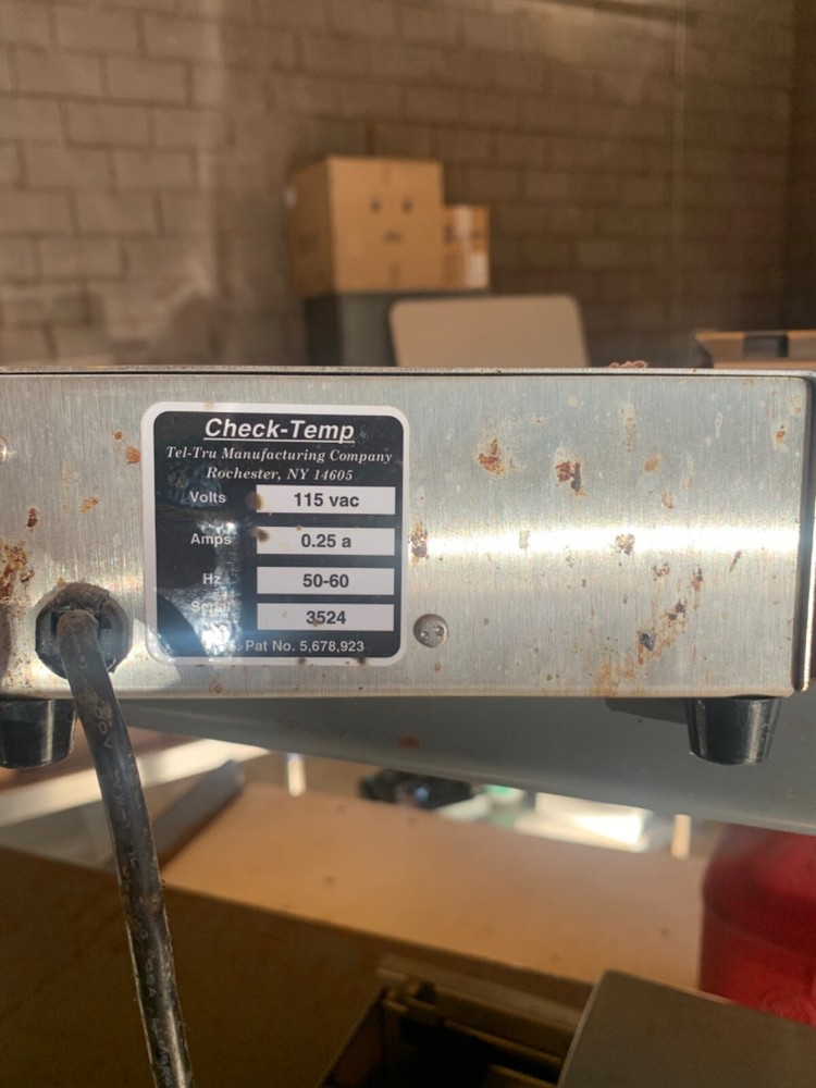 Tel-Tru® type Check-Set thermometer calibrator used