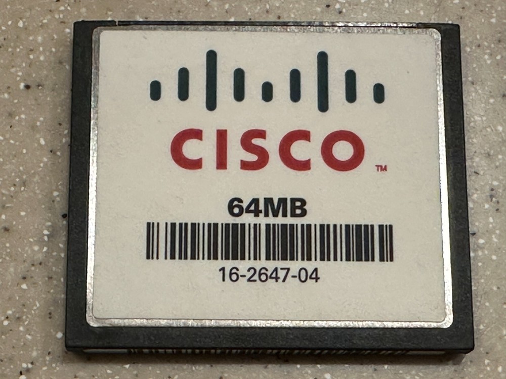 4x 64 MB & 1x 128MB Cisco Compact Flash Memory Card