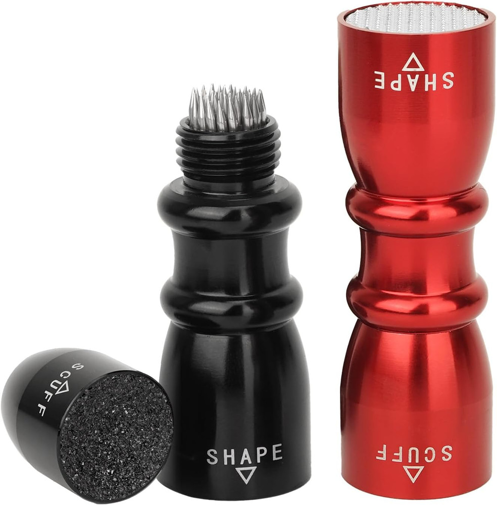 2 Pack Premium Pool Cue Tip Tools, 3-in-1 Billiard Cue Tip Shaper, Compact Bi...