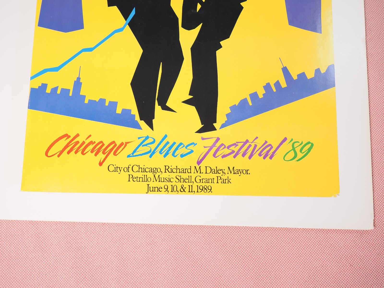 Chicago Blues Festival 1989 Original Poster Old Style Beer 24" x 18"
