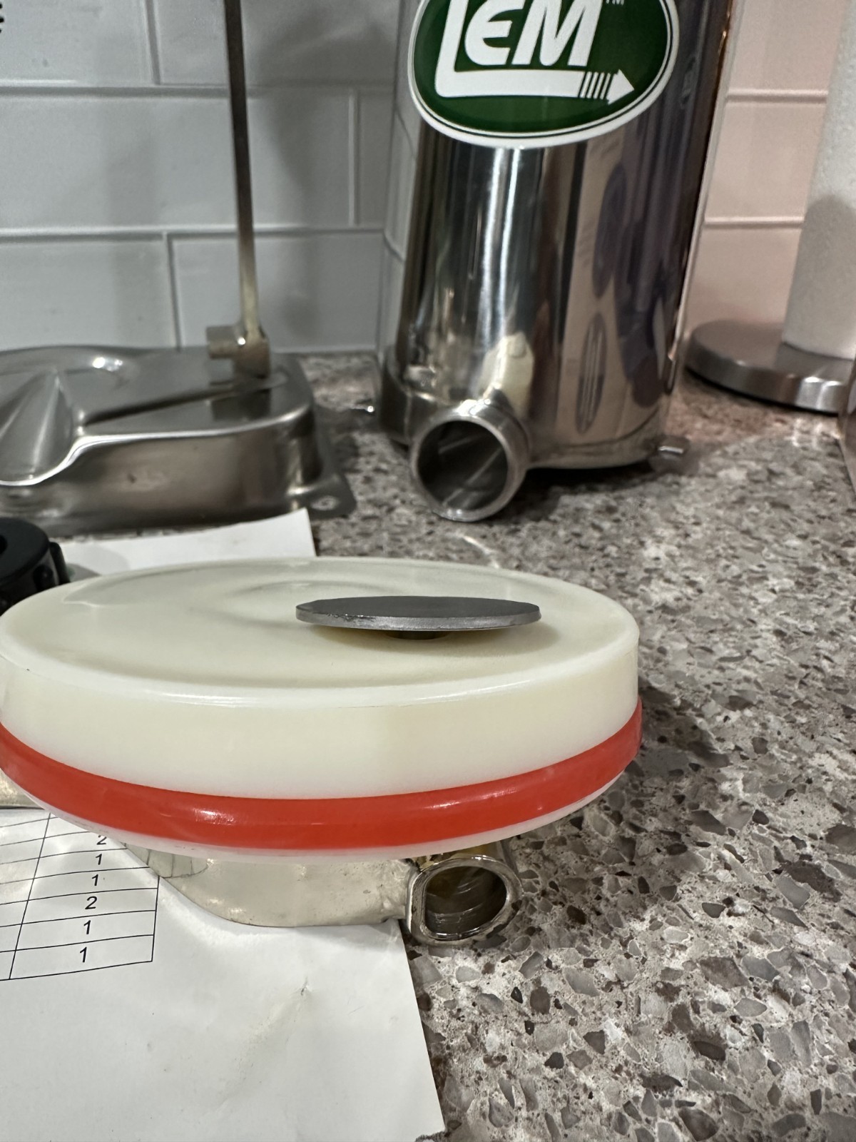 LEM Mighty Bite 5 lb. Stainless Steel Vertical Sausage Stuffer Maker