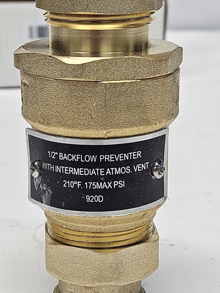 YAHE HVAC 1/2" Threaded Dual Check Valve Backflow Preventer