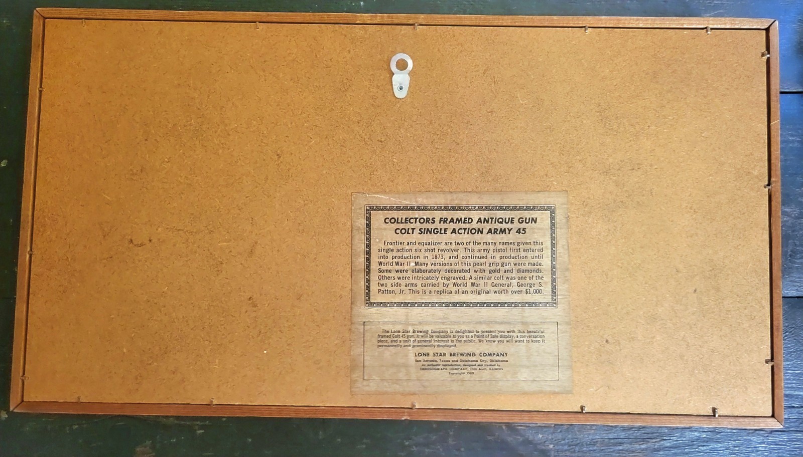 Vintage LoneStar Beer Sign 3D Gun 1969 Jax Pearl Dixie Pabst EXCELLENT CONDITION