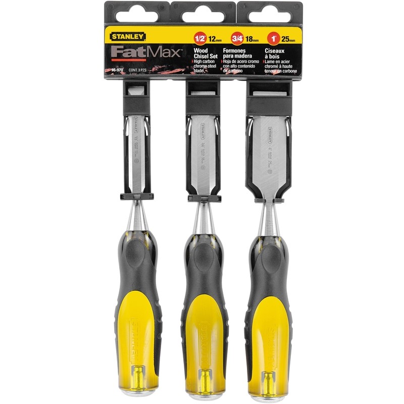 Stanley FatMax Thru-Tang Wood Chisel Set 16-970