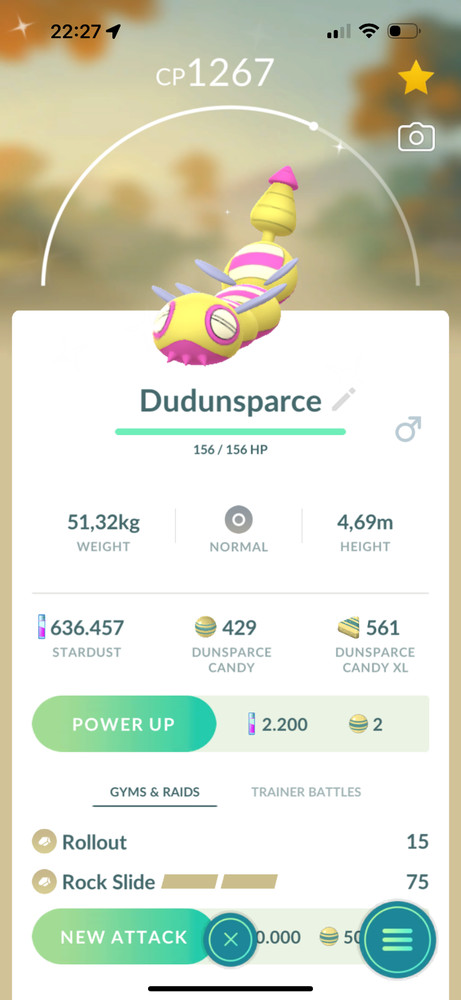 Shiny Dudunsparce (Three Segment) | Mini PTC or Tr-de