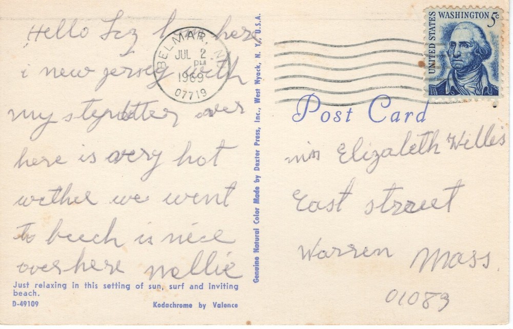 HELLO FROM BELMAR, N.J. - PC6028