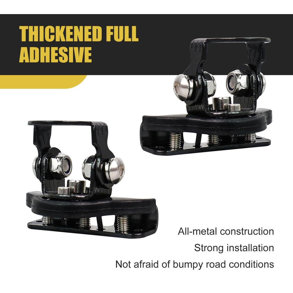 2 PCS LED Light Bar Mount Brackets Adjustable Black