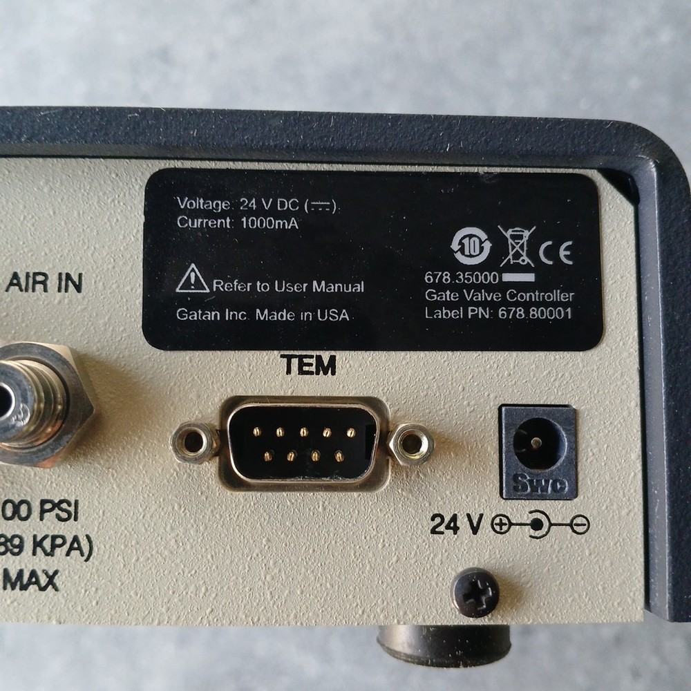 GATAN Gate Valve Controller 678.35000