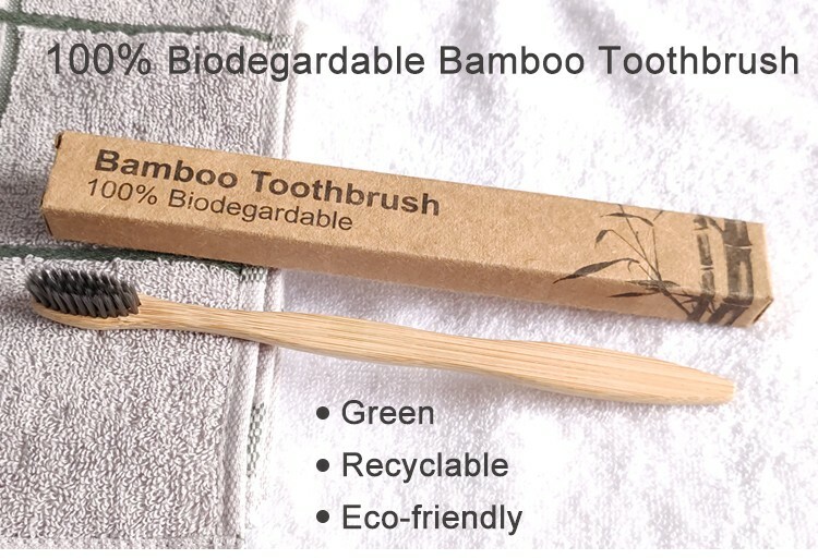 BlustarFreedom 10 Pack Multicolor Bamboo Soft Bristle Toothbrushes