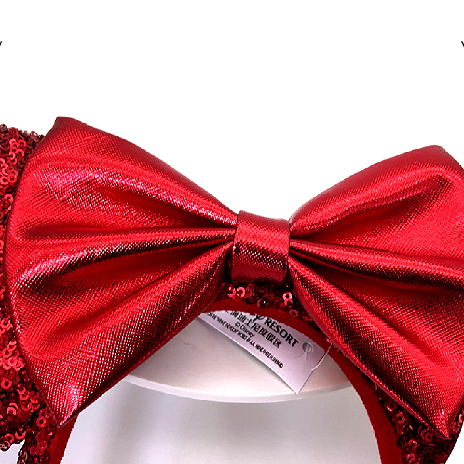 Disney Parks Red Sequin Bow RedPirate Rare Exclusive 2020 Minnie Ears Headband