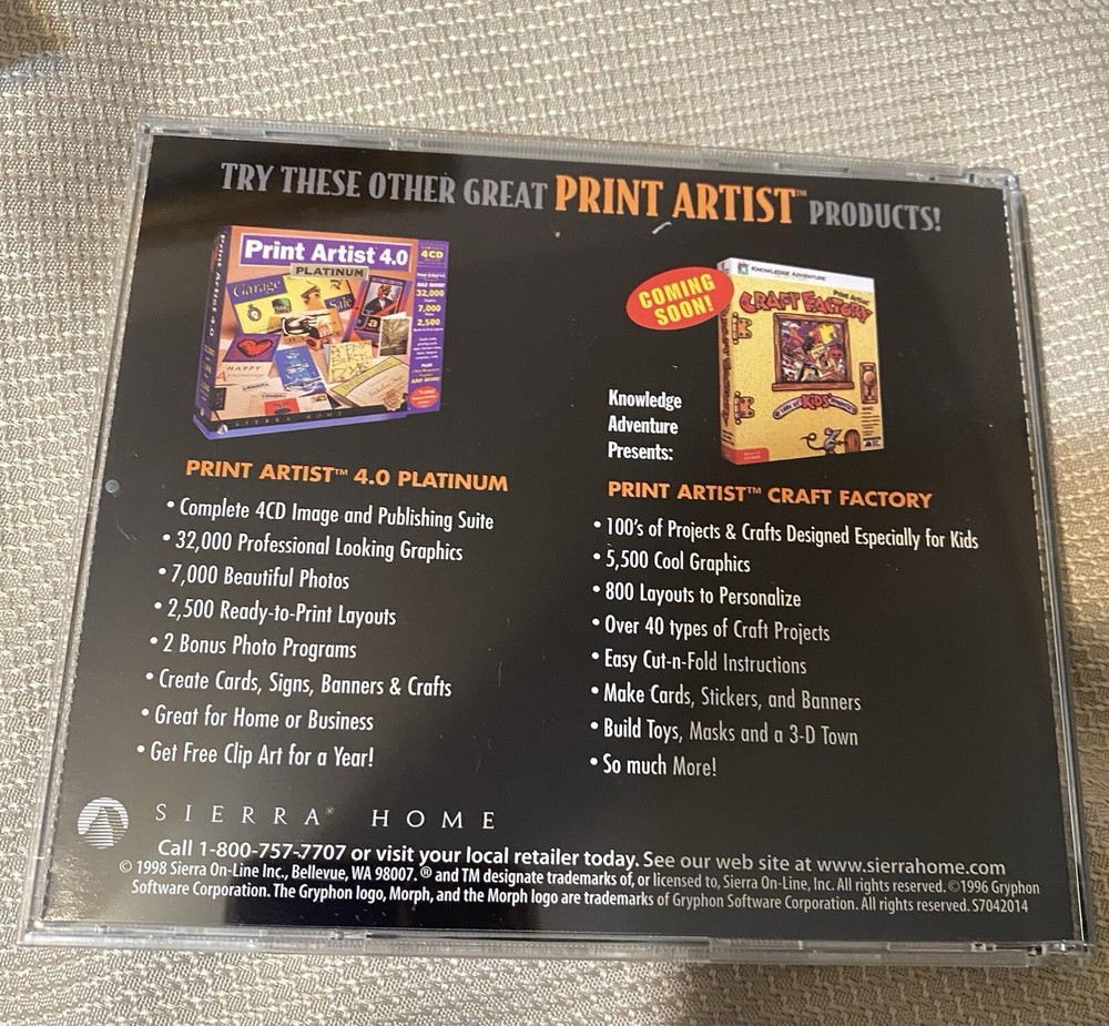 Morph Pro Print Artist Digital Program For Microsoft and Apple *** Vintage