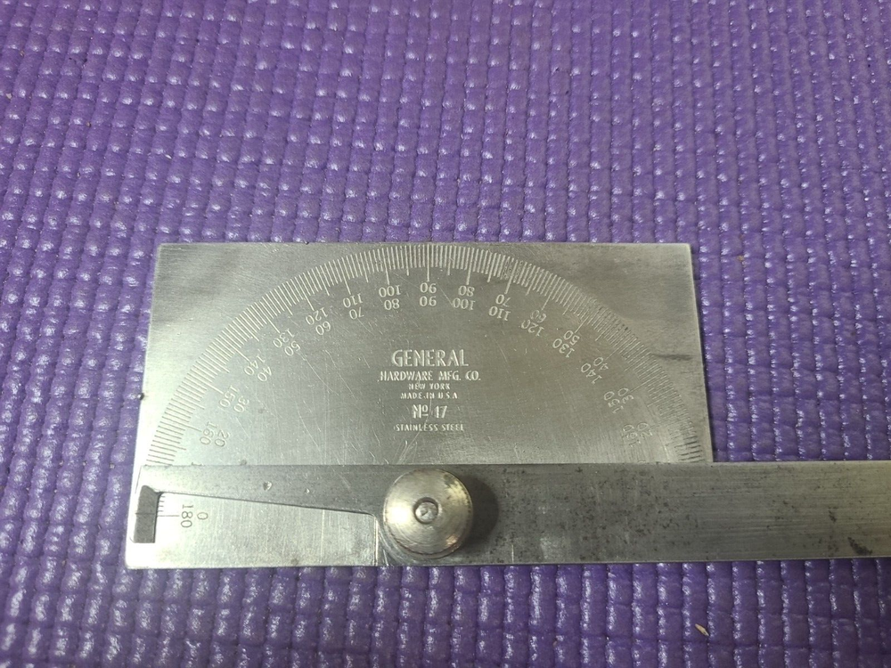 General Hardware No. 17 Stainless Steel Protractor