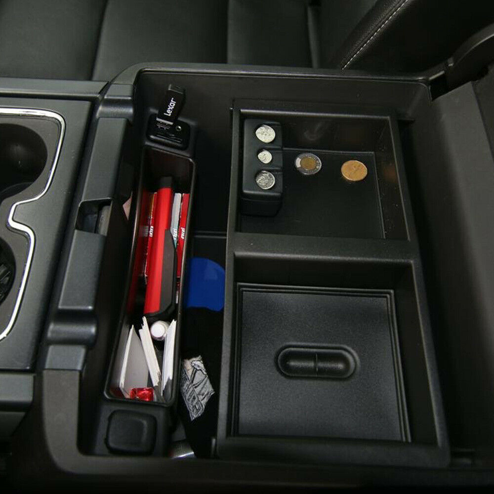 Center Console Organizer Box Armrest Insert Tray Fit For 2014-17 GMC Chevrolet