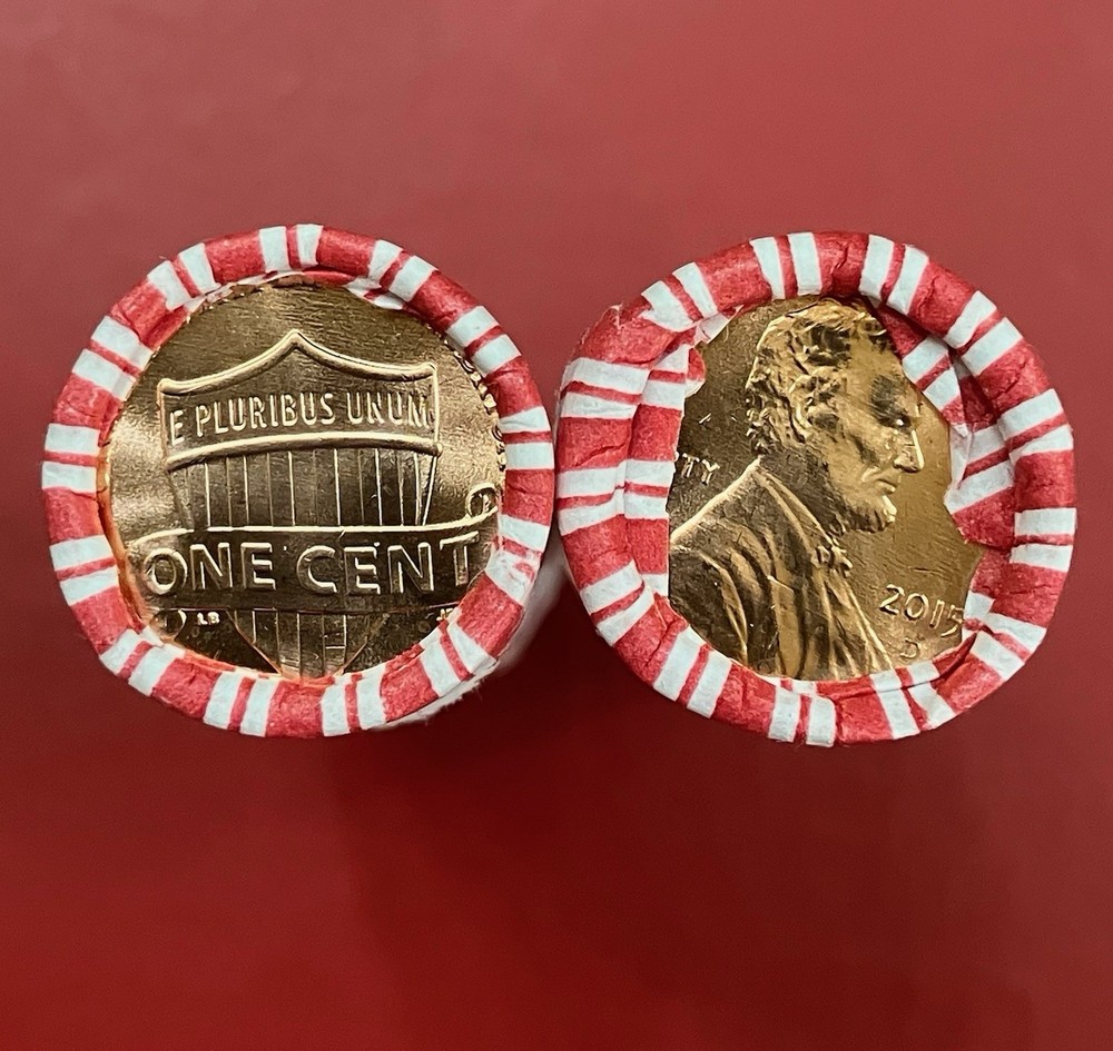 2015 D Lincoln Shield Cent Rolls BU Unopened