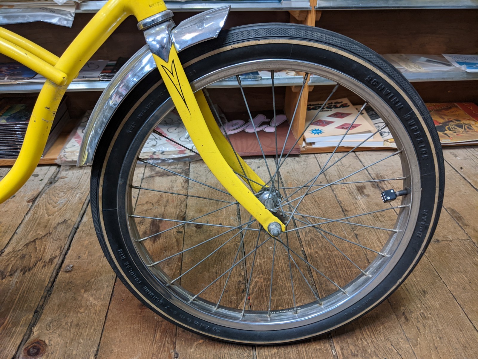 Original HK August 1974 Kool Yellow Schwinn Stingray 20" Single Speed Coaster