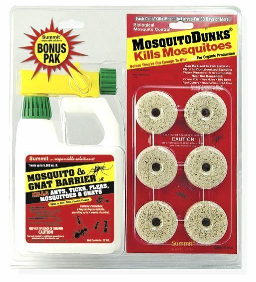 Summit Complete Mosquito Dunks & Gnat Barrier Hose End Sprayer Control Kit 1064