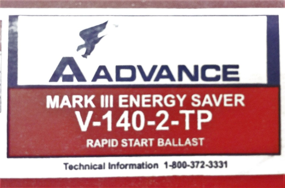Advance Rapid Start Ballast V1402TP (6V950) NOS