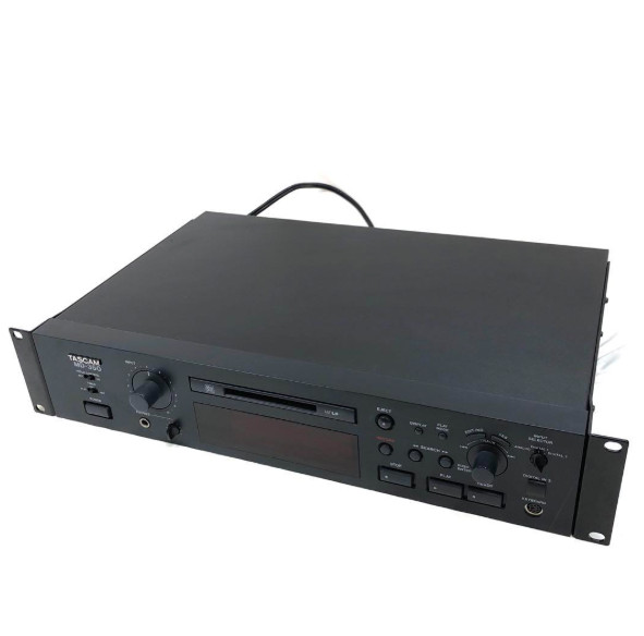 TASCAM MD-350 Mini Disk Record Player MD Deck Black Good Tested Condition