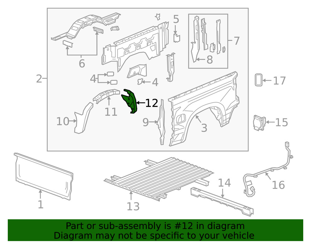 Genuine GM Wheelhouse Panel 23403579