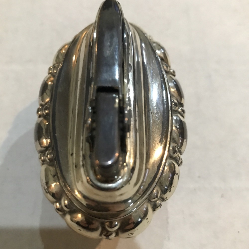 VINTAGE MID CENTURY RONSON CROWN PREMIUM ART DECO TABLE LIGHTER2 Untested