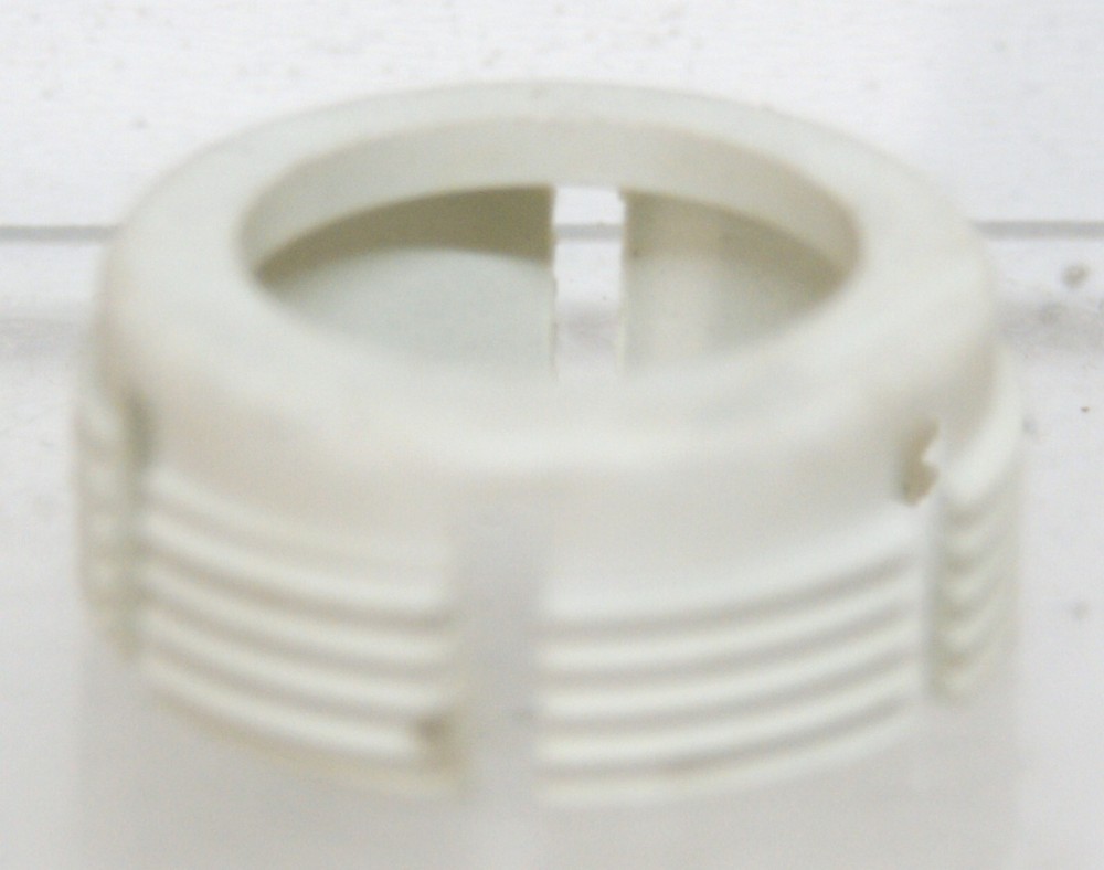(10)  #01881 Alcoa 33 mmLug Nut Cover Threaded Insert White 9581
