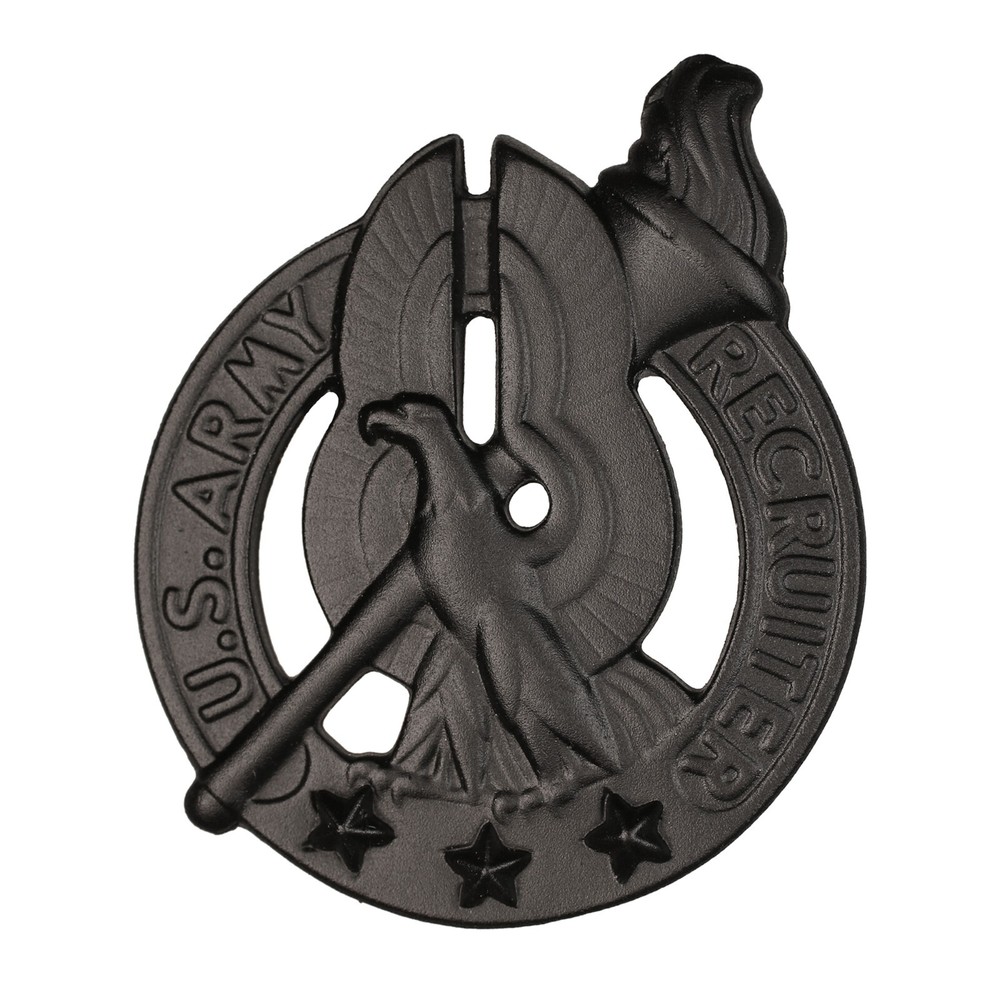 US Army Recruiter Basic Black Metal Badge