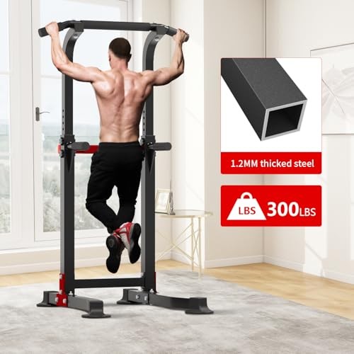 Dip Bar Squat Rack Workout Dip Station Height Adjustable Free Pull Up Bar